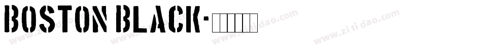 Boston Black字体转换
